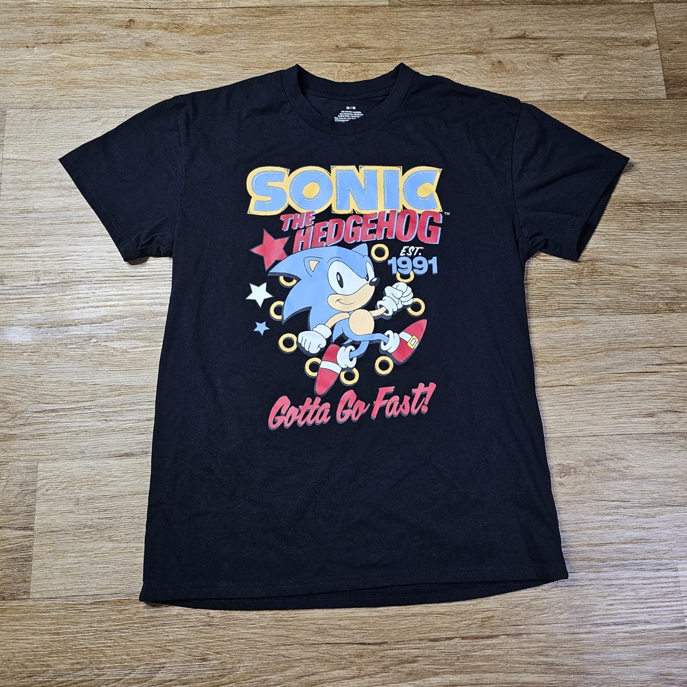 Sonic the Hedgehog Black Graphic Tee